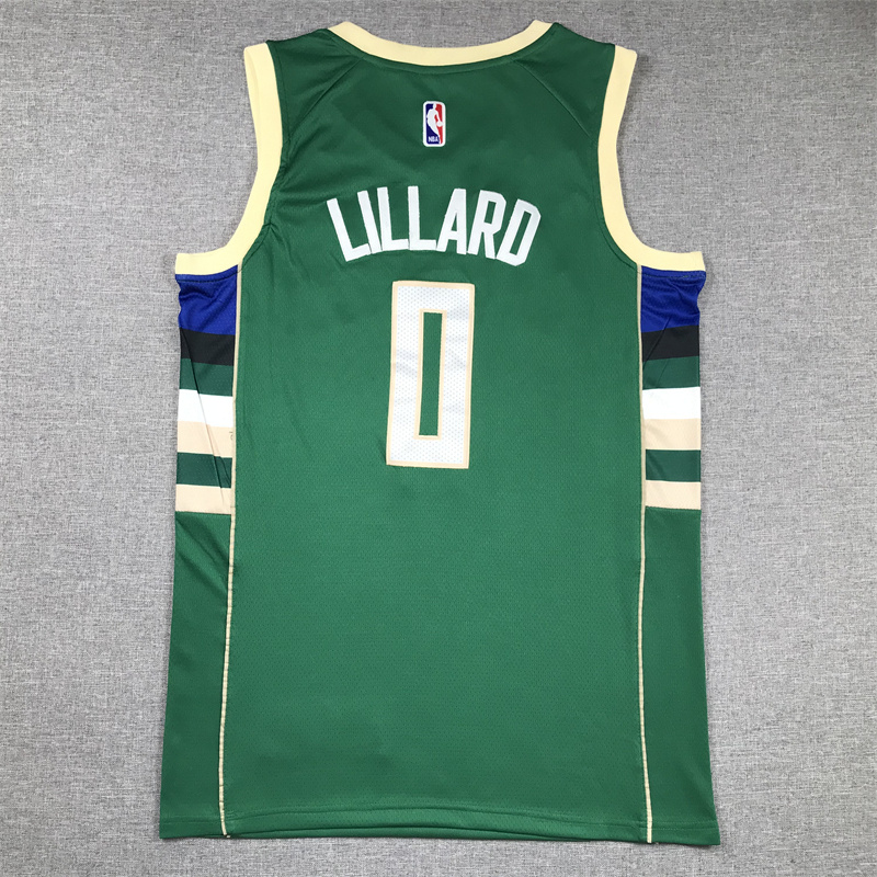Men Milwaukee Bucks #0 Lillard Green Nike 2025 NBA Jersey->milwaukee bucks->NBA Jersey